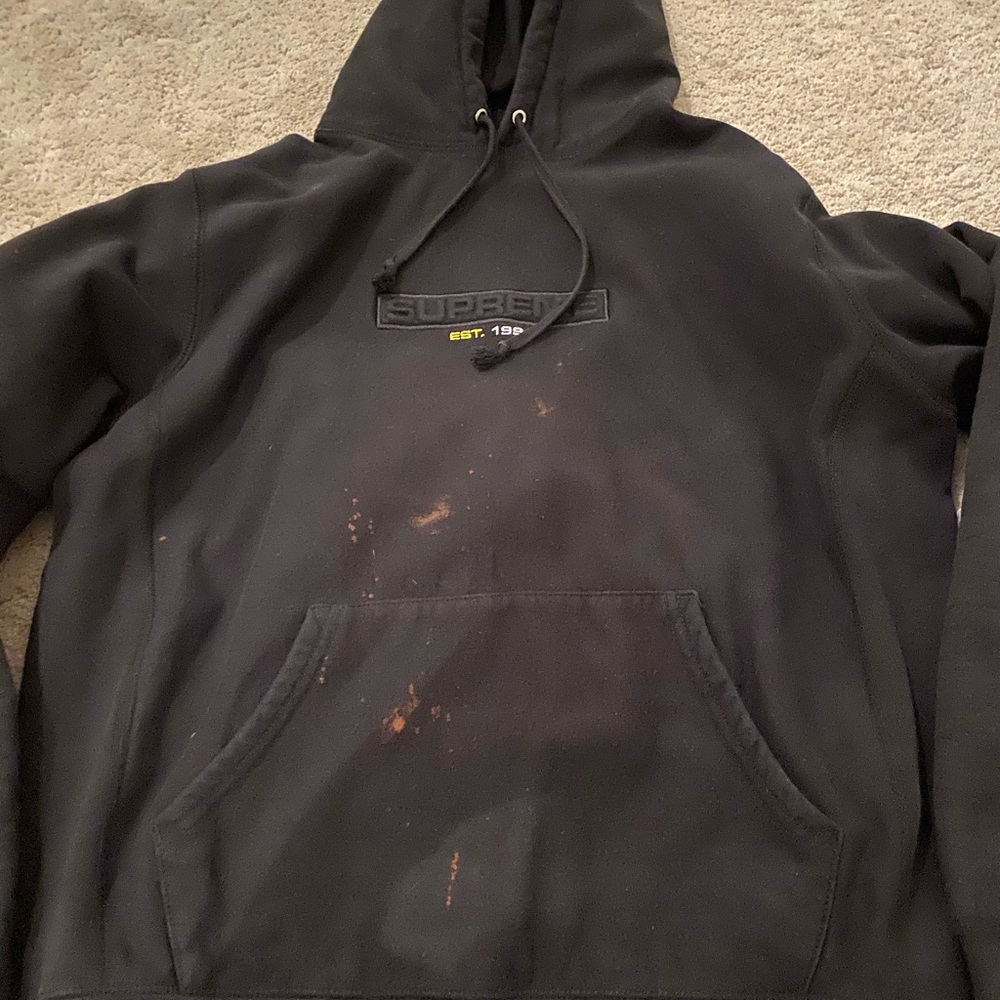 black supreme hoodie
